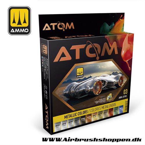 ATOM - 20702  Metallic Colors Set 12 x 20ml